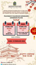 Pengumuman Hari Libur dan Cuti Pelayanan